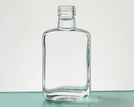 100ml Rectangular Flask Extra White Flint Tequila Bottle
