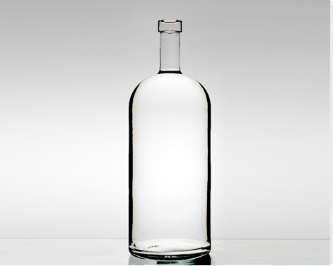 1.75l Empty Extra White Flint Fashion Design Unique Shape Vodka Bottle