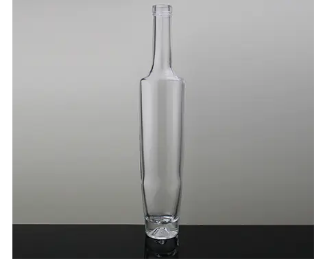 375ml Oval Shape Extra White Flint Rum Spirits Bottle