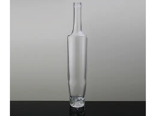 375ml oval shape extra white flint rum spirits bottle supplier