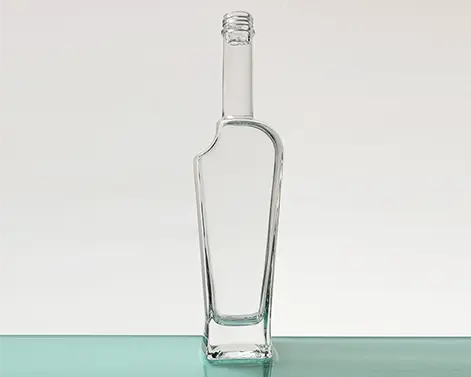 375ml Unique Shape Extra White Flint Glass Brandy Bottle