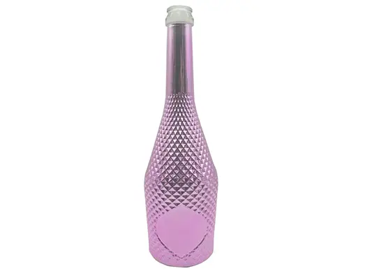 75cl fashion embossed electroplated champagne bottle