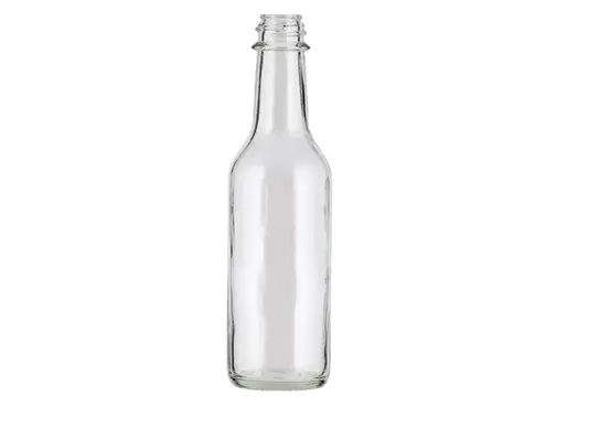 250ml round flint sauce glass bottle