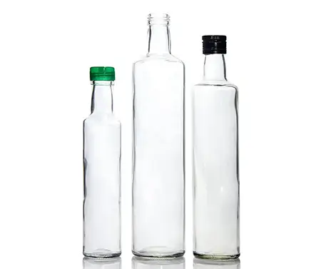 500ml Empty Round Extra White Flint Olive Oil Glass Bottle