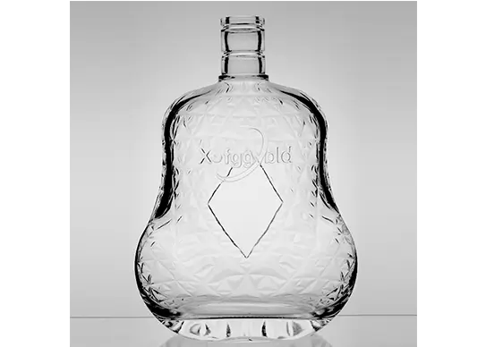 1.5l 1500ml unique shape fashion design extra white flint cognac bottle