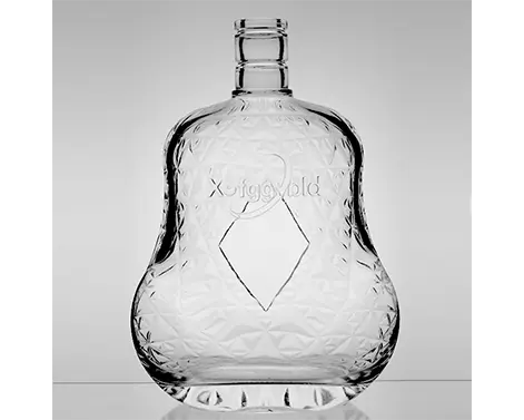 1.5L 1500ml Unique Shape Fashion Design Extra White Flint Cognac Bottle