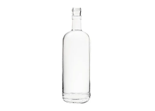 750ml Round Extra White Flint Thread Top Spirits Gin Glass Bottle