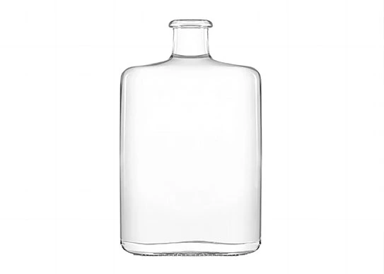 75cl Hip Flask Liquor Bottle Oval Shape Glass 750ml Gin Bottles