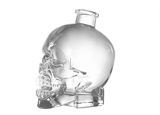 skull glass bottle china