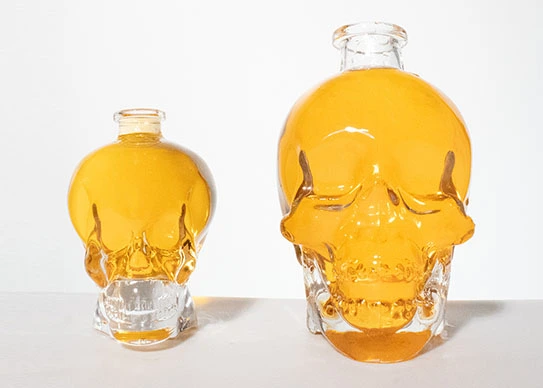 skull glass bottle company