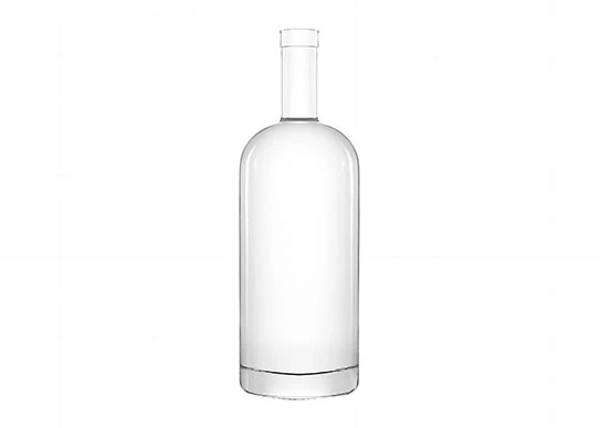 Empty High Transparency Glass Bottle Rum Packaging