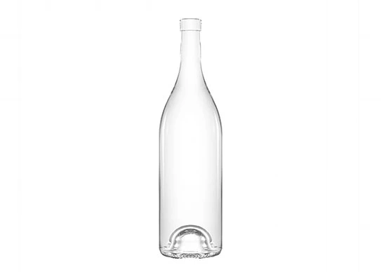 Customized 750ml Tall Elegant Design Glass Bottle Vodka Packaging