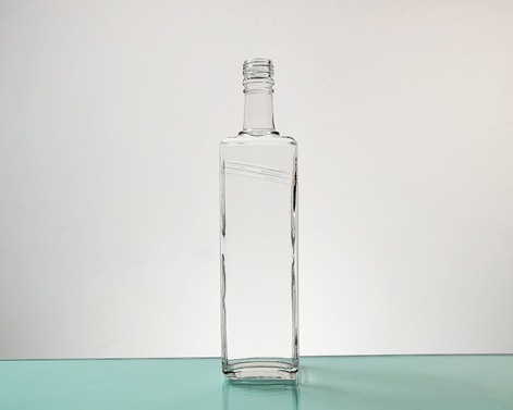 500ml Square High Flint Spirits Brandy Bottle