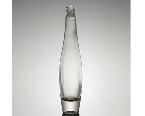 200ml Round SHape Extra White Flint Glass Tall Guala Top Gin Bottle