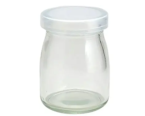 125ml Clear Round Milk Glass Jar