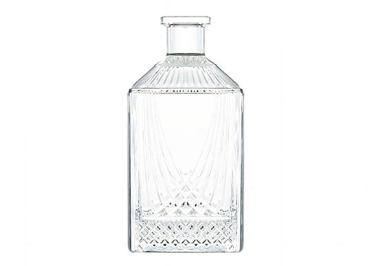 Extra White Flint Square 750ml Glass Vodka Rum Bourbon Tequila Bottles