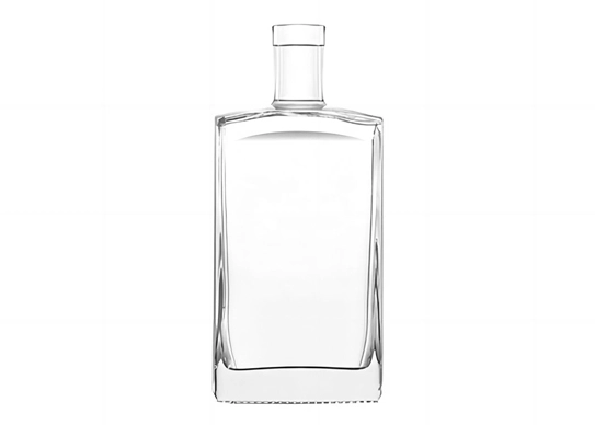 Liqueur Bottles 750ml Rectangle Shape Super Flint Branded Whiskey Bottles