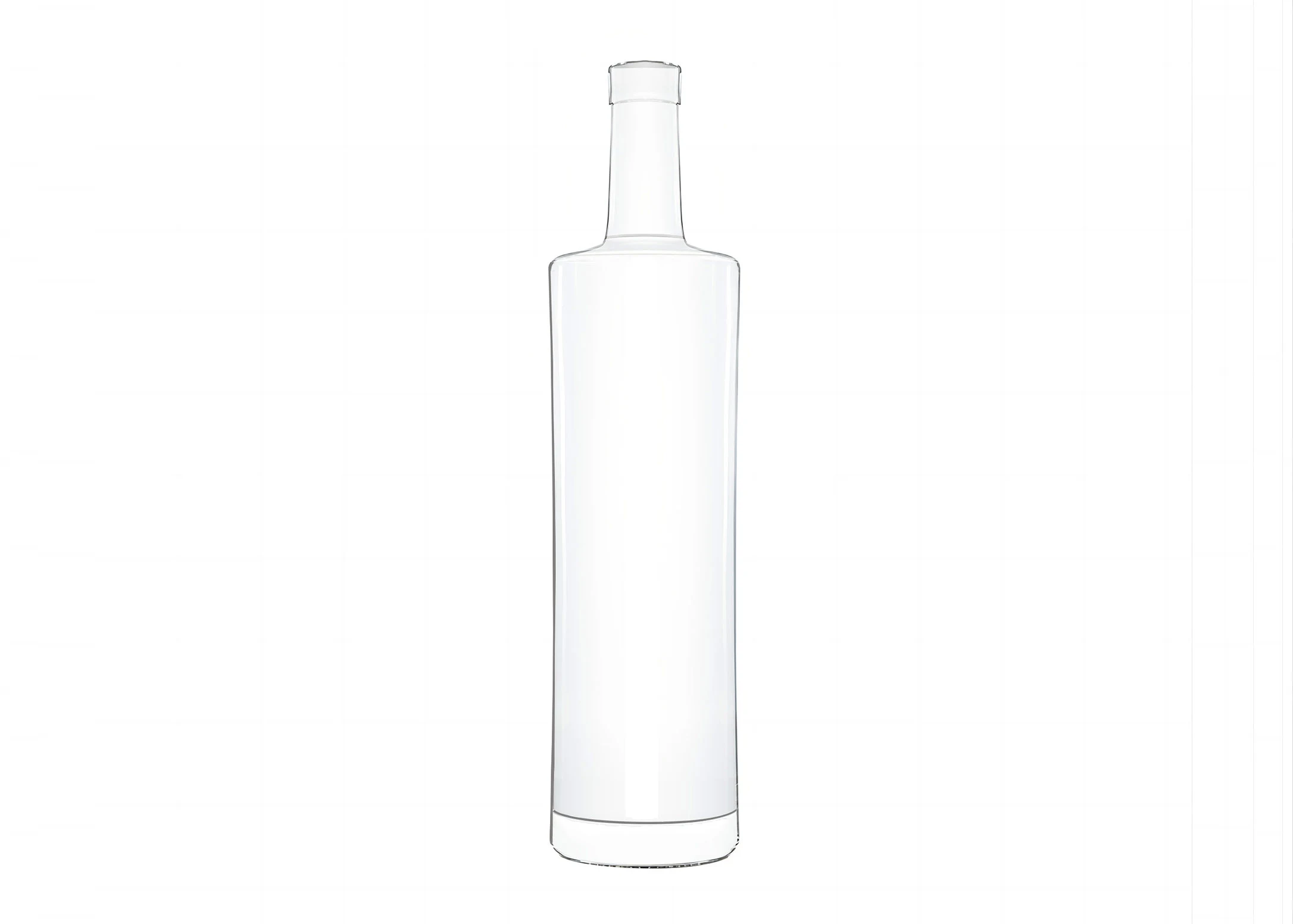 500ml Kendo Bottle Extra Flint Glass Vodka Packing